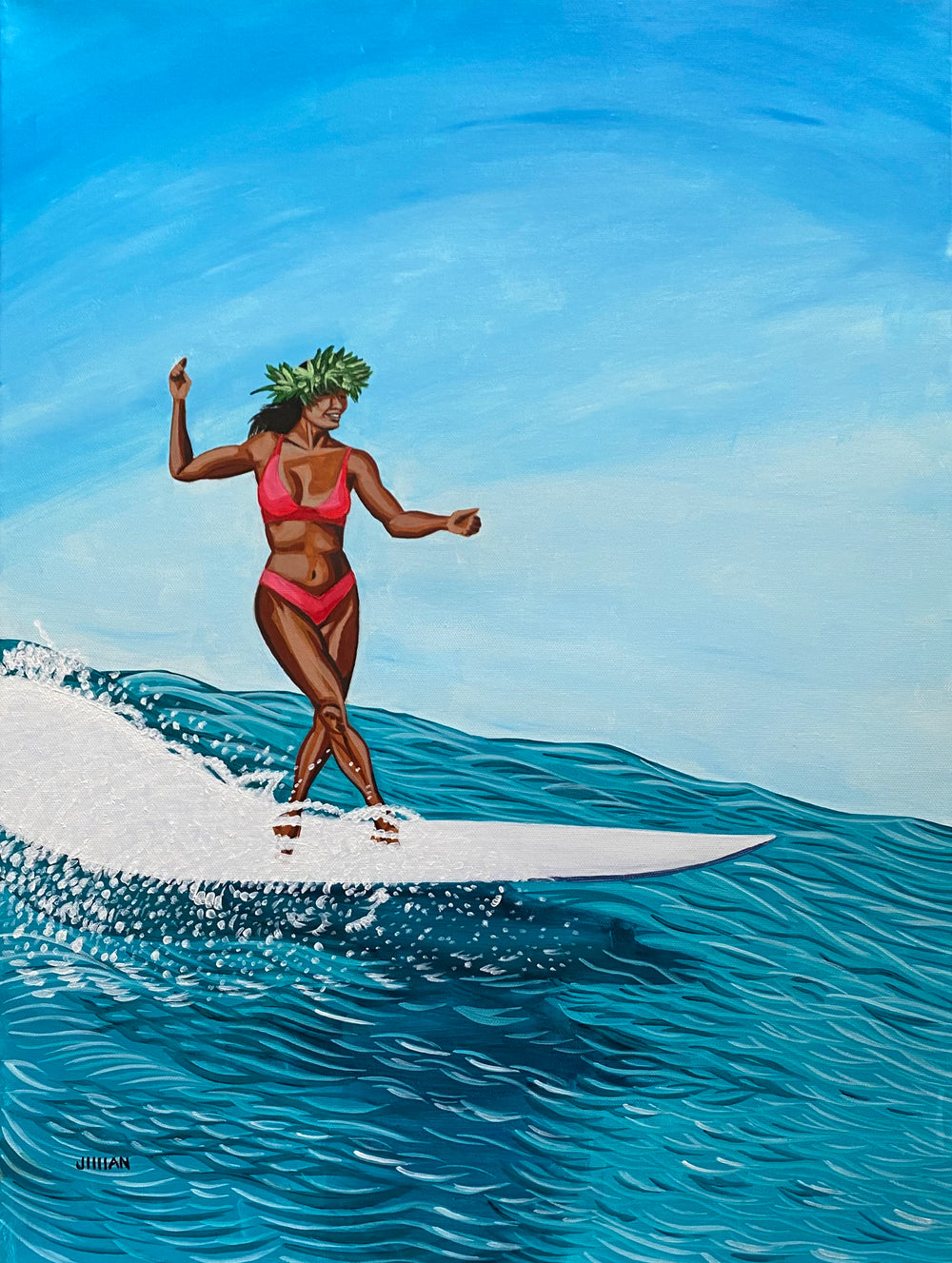 Haku Lei Surfer – By Jill Stewart