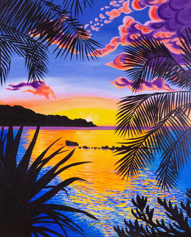“Palm Sunset”